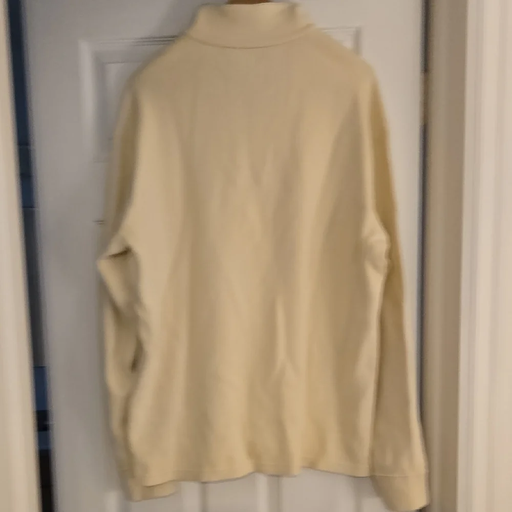 Polo by Ralph Cream Zip-Up Sweater for Men